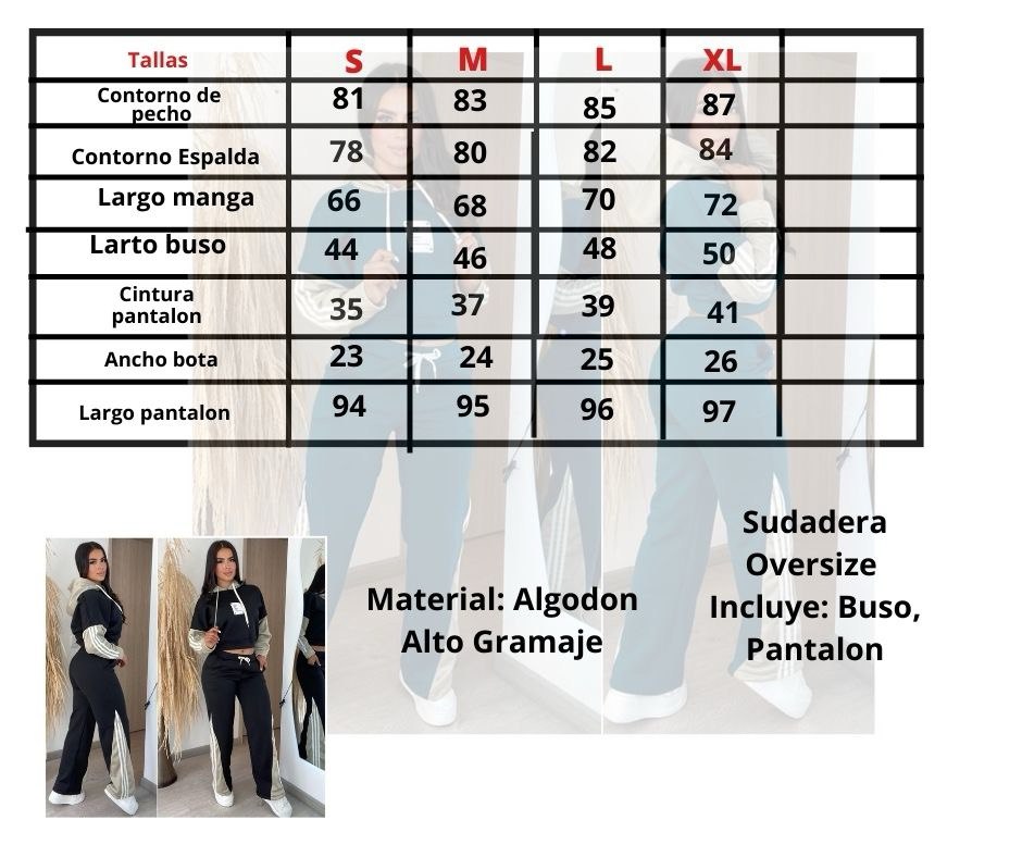 conjunto oversize marfil - Imagen 2