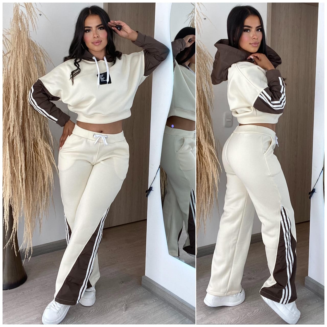 conjunto oversize marfil