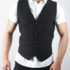 chaleco lino hombre