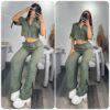 conjunto seda crepe